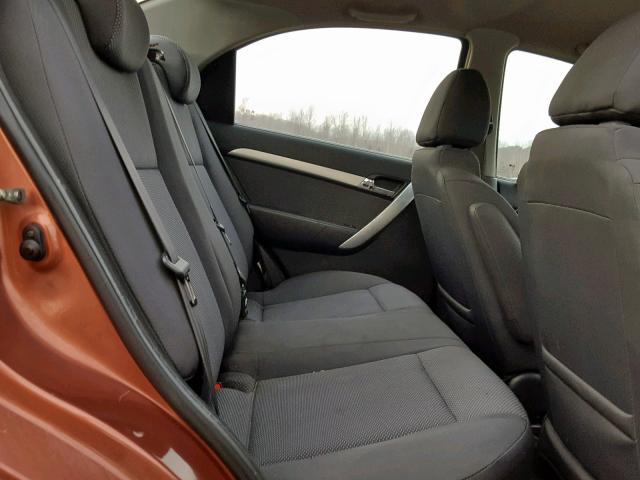 KL1TD5DE4BB215206 - 2011 CHEVROLET AVEO LS ORANGE photo 6