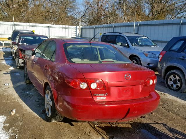 1YVHP80C355M32786 - 2005 MAZDA 6 I 红色 照片 3