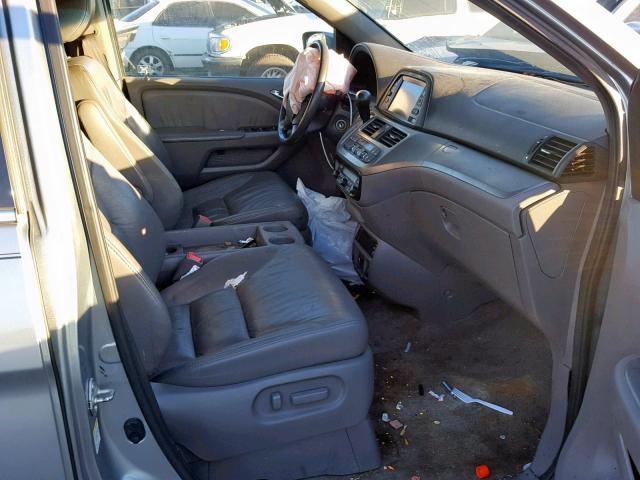 5FNRL3H70AB048912 - 2010 HONDA ODYSSEY EX GRAY photo 5