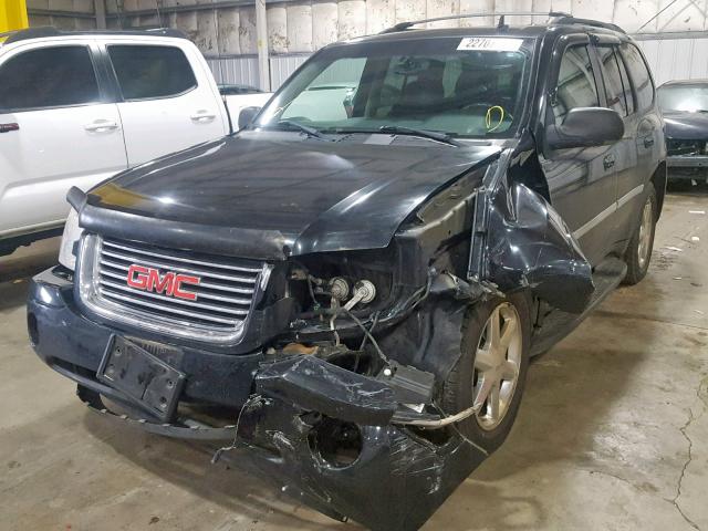 1GKDT43S992105607 - 2009 GMC ENVOY SLT BLACK photo 2