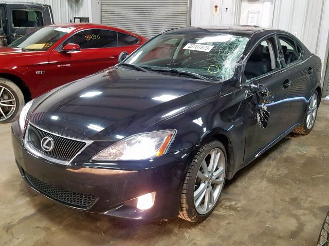 JTHBK262972038797 - 2007 LEXUS IS 250 BLACK photo 2