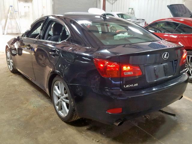 JTHBK262972038797 - 2007 LEXUS IS 250 BLACK photo 3