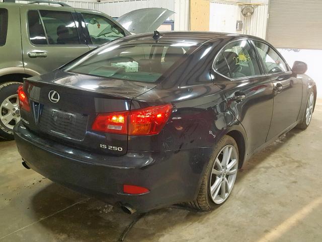 JTHBK262972038797 - 2007 LEXUS IS 250 BLACK photo 4