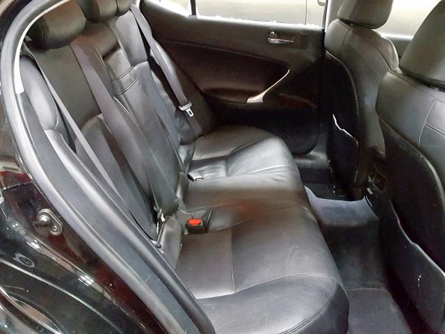 JTHBK262972038797 - 2007 LEXUS IS 250 BLACK photo 6