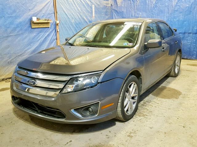 3FAHP0JG4CR246098 - 2012 FORD FUSION SEL GRAY photo 2