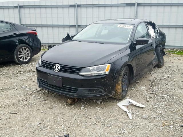 3VW2K7AJ8DM370258 - 2013 VOLKSWAGEN JETTA BASE Սև լուսանկար 2