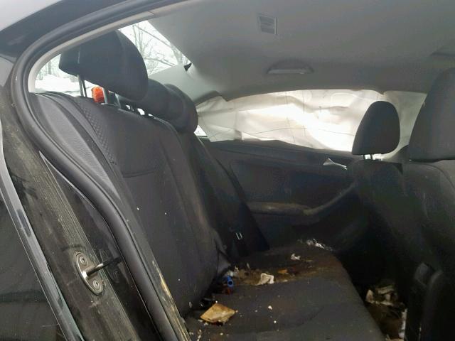 3VW2K7AJ8DM370258 - 2013 VOLKSWAGEN JETTA BASE Սև լուսանկար 6