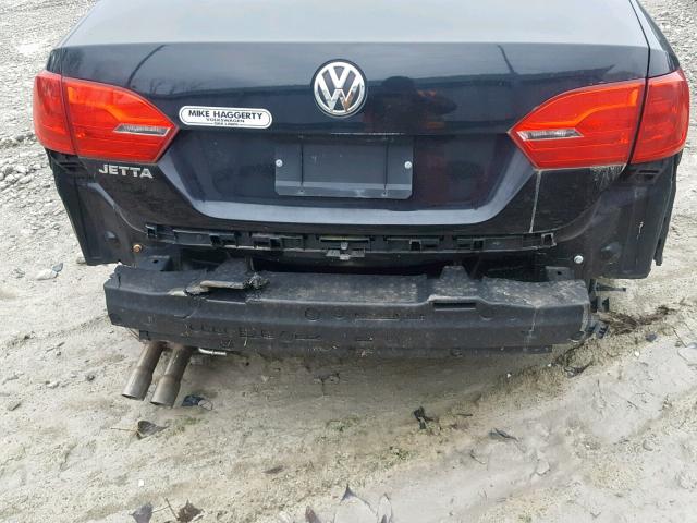 3VW2K7AJ8DM370258 - 2013 VOLKSWAGEN JETTA BASE Սև լուսանկար 9