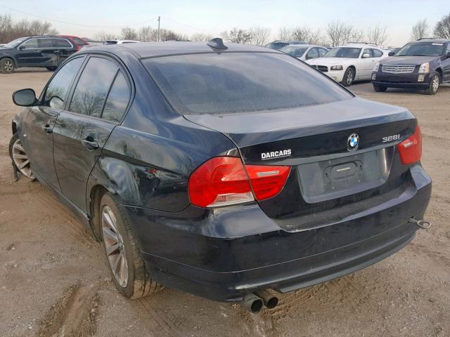 WBAPH5C52BA442767 - 2011 BMW 328 I SULE BLACK photo 3