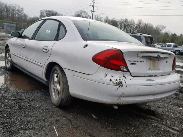 1FAFP55U31A283767 - 2001 FORD TAURUS SES WHITE photo 3