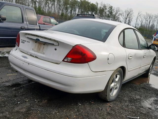 1FAFP55U31A283767 - 2001 FORD TAURUS SES WHITE photo 4