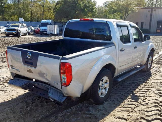 1N6AD0ER9BC449434 - 2011 NISSAN FRONTIER S SILVER photo 4