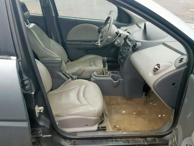 1G8AK52F93Z188623 - 2003 SATURN ION LEVEL GRAY photo 5