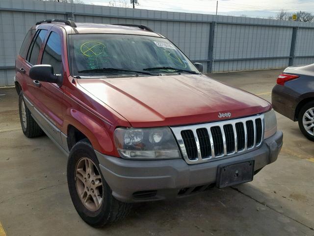 1J4GX48S22C125259 - 2002 JEEP GRAND CHER RED photo 1