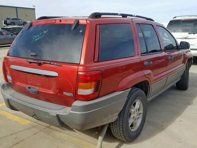 1J4GX48S22C125259 - 2002 JEEP GRAND CHER RED photo 3