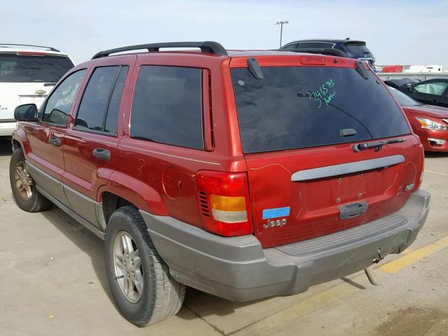 1J4GX48S22C125259 - 2002 JEEP GRAND CHER RED photo 4