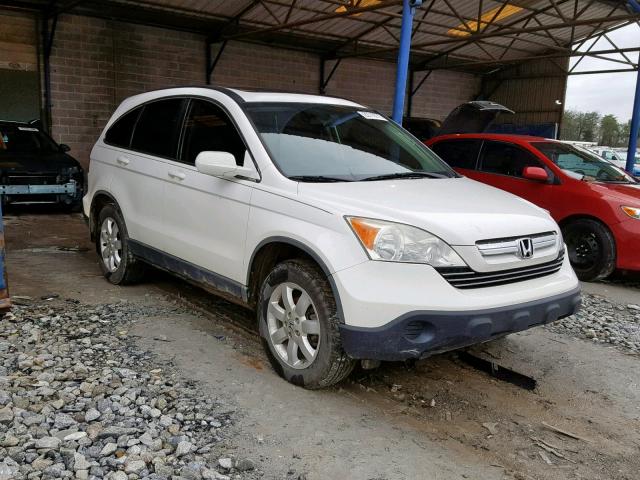 5J6RE38789L000457 - 2009 HONDA CR-V EXL WHITE photo 1