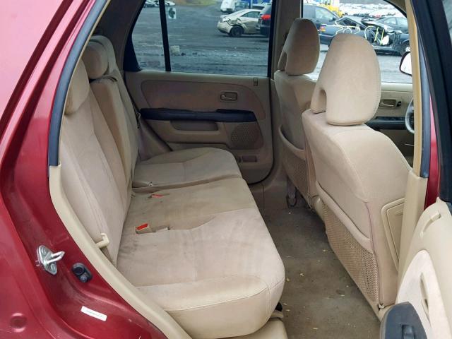SHSRD78815U317611 - 2005 HONDA CR-V EX MAROON photo 6