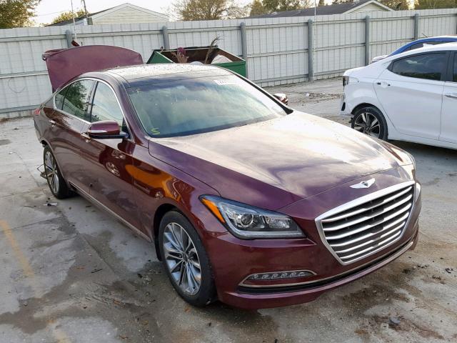 KMHGN4JE3GU106636 - 2016 HYUNDAI GENESIS 3. MAROON photo 1