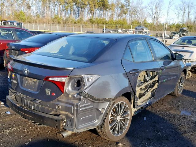 2T1BURHE9EC037031 - 2014 TOYOTA COROLLA L CHARCOAL photo 4