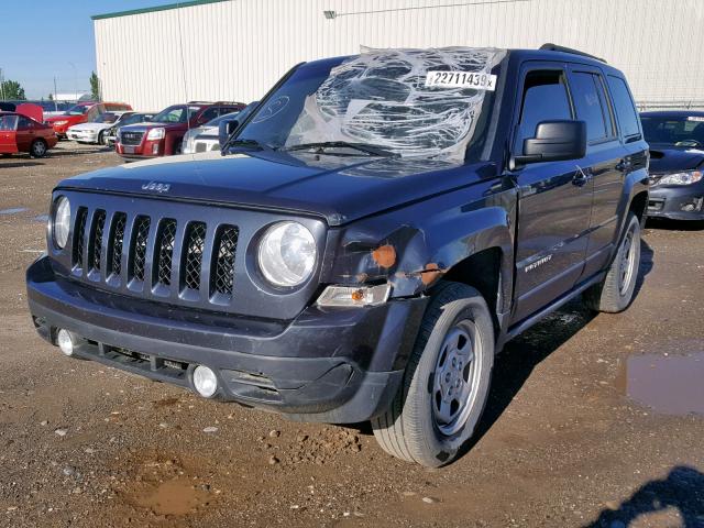 1C4NJRAB5ED564802 - 2014 JEEP PATRIOT BLACK photo 2