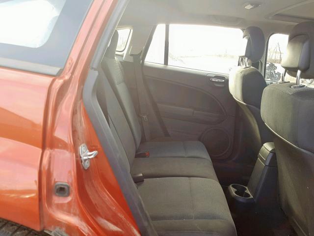 1B3CB4HA8AD546343 - 2010 DODGE CALIBER SX ORANGE photo 6