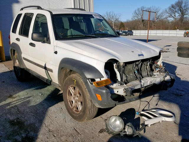 1J4GL48K37W721238 - 2007 JEEP LIBERTY SP WHITE photo 1