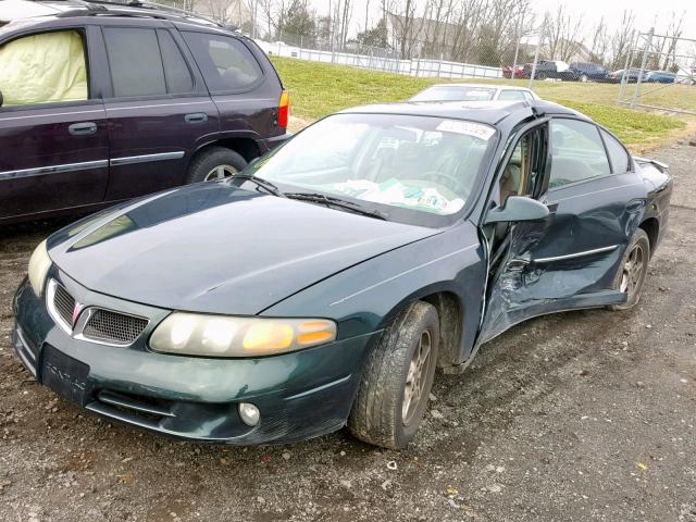 1G2HX54K724162098 - 2002 PONTIAC BONNEVILLE GREEN photo 2