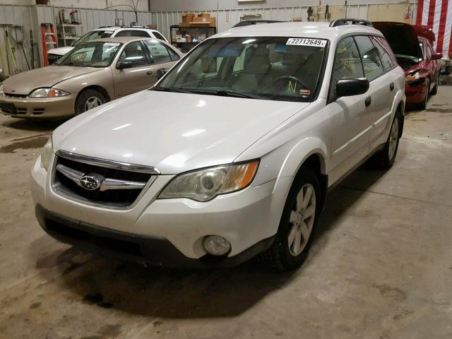 4S4BP61C287302324 - 2008 SUBARU OUTBACK 2. WHITE photo 2