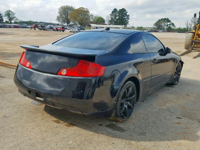 JNKCV54E54M309185 - 2004 INFINITI G35 BLACK photo 4