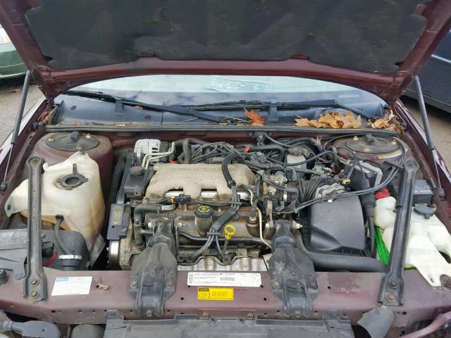 2G1WL52M9X9193112 - 1999 CHEVROLET LUMINA BAS მუქწითელი ფოტო 7