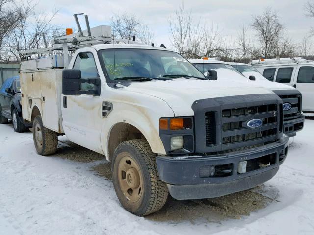 1FDWF31578EE39257 - 2008 FORD F350 SRW S WHITE photo 1