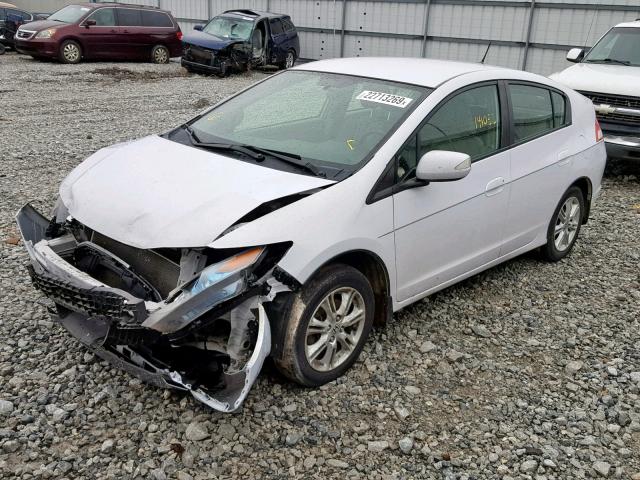 JHMZE2H77AS013483 - 2010 HONDA INSIGHT EX WHITE photo 2