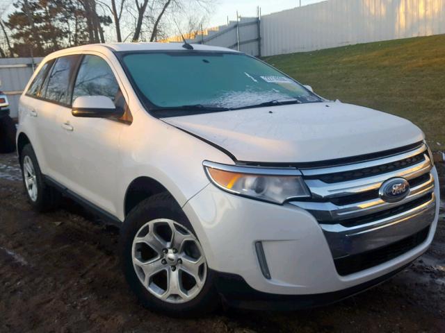 2FMDK3JC1DBA06752 - 2013 FORD EDGE SEL WHITE photo 1