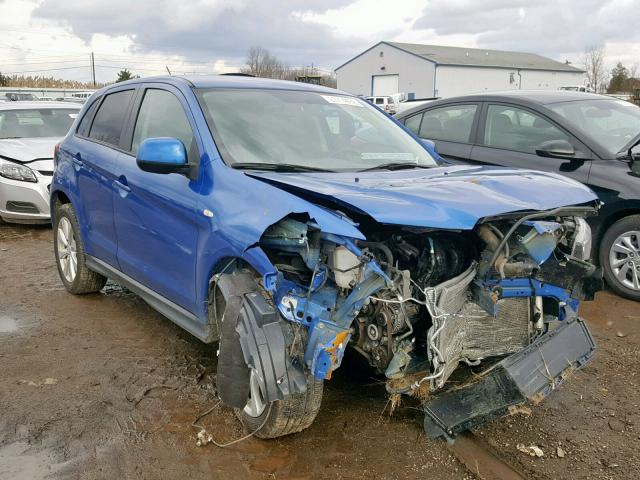 4A4AP3AU4FE019934 - 2015 MITSUBISHI OUTLANDER BLUE photo 1