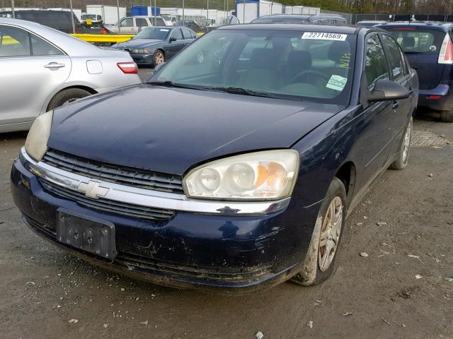 1G1ZS52F95F135555 - 2005 CHEVROLET MALIBU BLUE photo 2