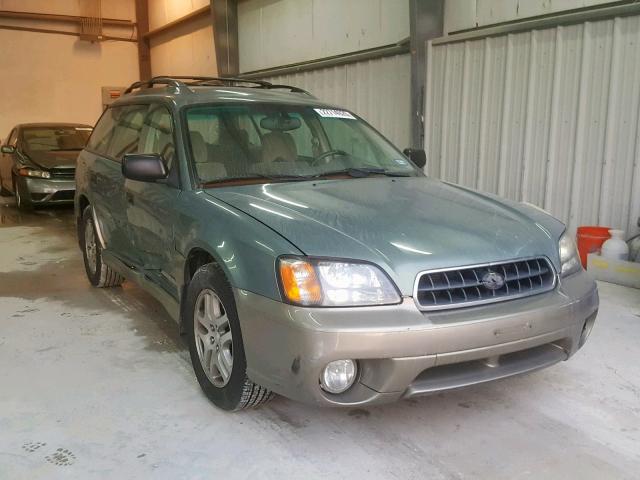 4S3BH675837648512 - 2003 SUBARU LEGACY OUT GREEN photo 1