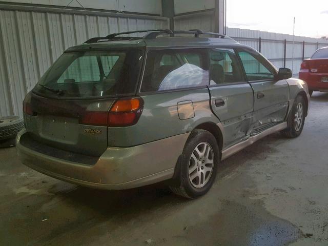 4S3BH675837648512 - 2003 SUBARU LEGACY OUT GREEN photo 4