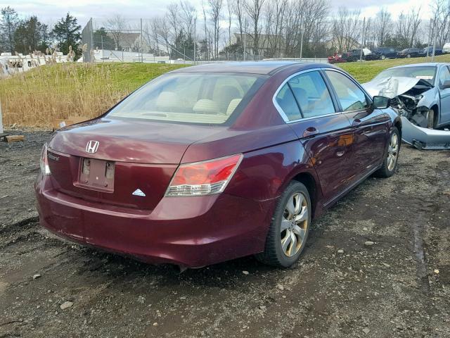 1HGCP267X8A104382 - 2008 HONDA ACCORD EX RED photo 4