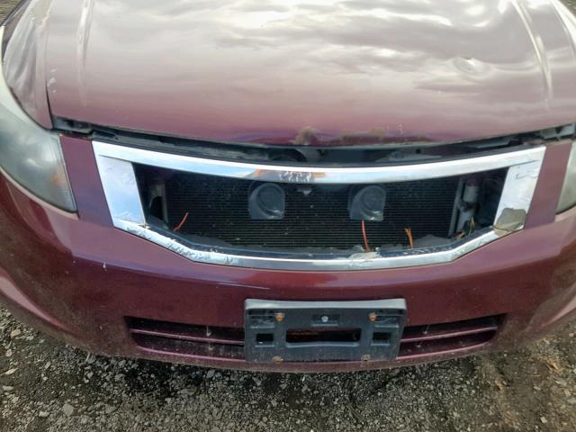 1HGCP267X8A104382 - 2008 HONDA ACCORD EX RED photo 9