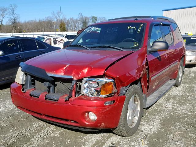 1GKES12S746176670 - 2004 GMC ENVOY XUV RED photo 2