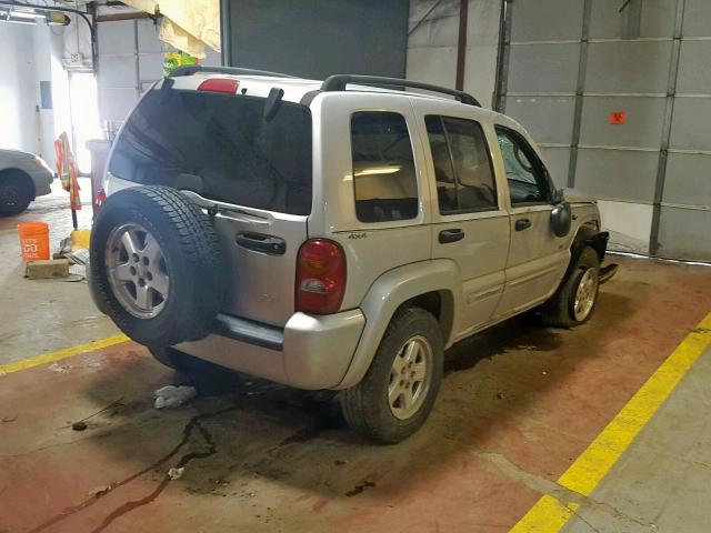 1J4GL58K52W216820 - 2002 JEEP LIBERTY LI GRAY photo 4