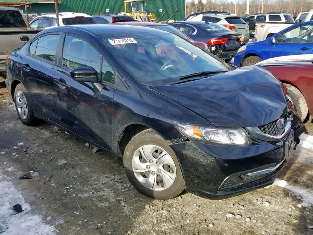 19XFB2F59FE700599 - 2015 HONDA CIVIC LX BLACK photo 1