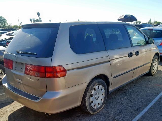 2HKRL18571H530782 - 2001 HONDA ODYSSEY LX GOLD photo 4