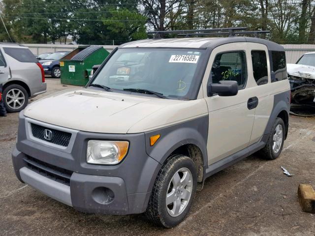 5J6YH28645L003340 - 2005 HONDA ELEMENT EX BEIGE photo 2