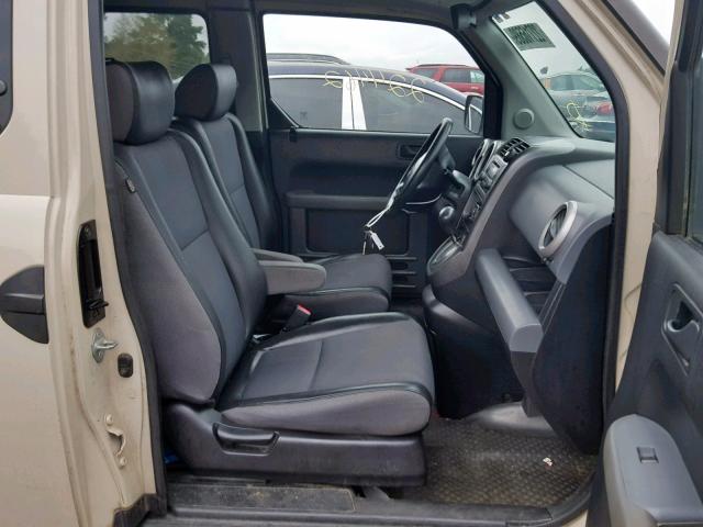 5J6YH28645L003340 - 2005 HONDA ELEMENT EX BEIGE photo 5