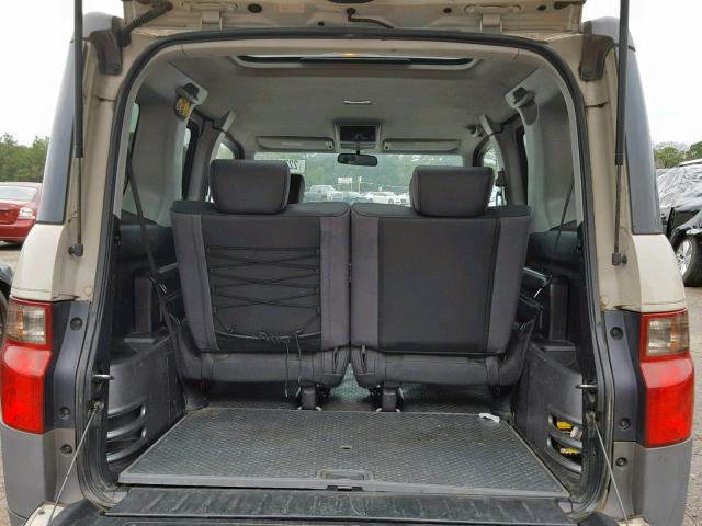 5J6YH28645L003340 - 2005 HONDA ELEMENT EX BEIGE photo 9