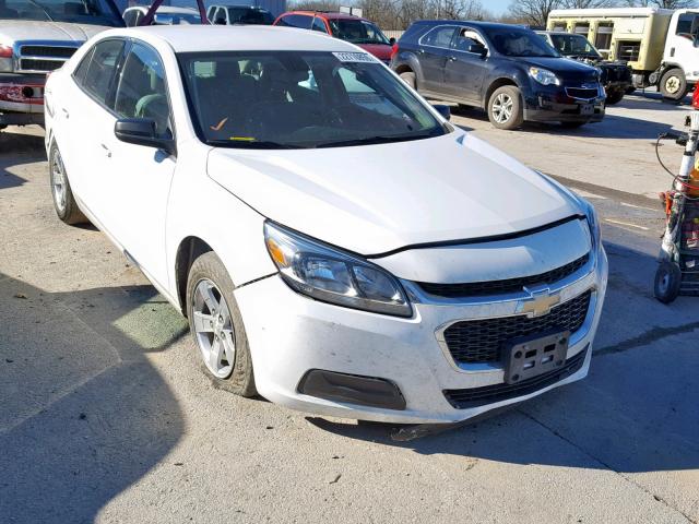1G11B5SL2FU120380 - 2015 CHEVROLET MALIBU LS WHITE photo 1