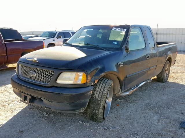 1FTRX17L3YNB58016 - 2000 FORD F150 BLACK photo 2