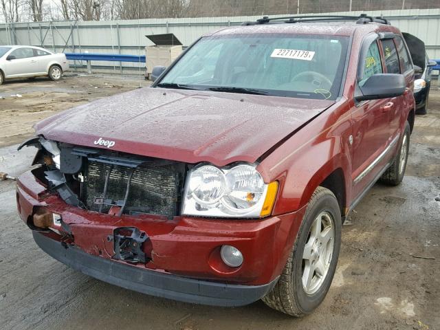 1J8HR58P47C570799 - 2007 JEEP GRAND CHER RED photo 2